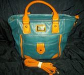 Bolsa Azul com Caramelo