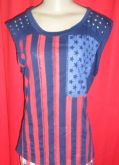 Blusa Azul de bandeira