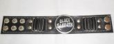 Braceletes de Couro com logos de Bandas
